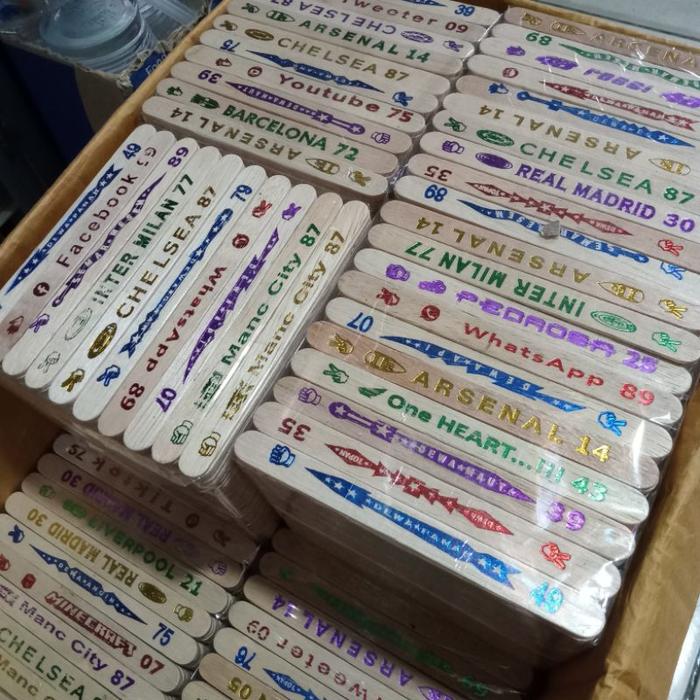 Ready stok 1 BALL MAINAN ANAK STIK GEBRAK / STIK ES KRIM BERMOTIF ISI