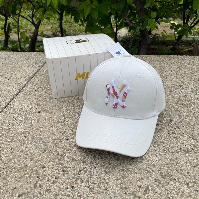TOPI BASEBALL MLB NY CAMO LOGO ORIGINAL WHITE / TOPI BASEBALL MLB NY