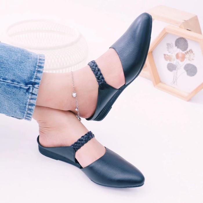 Penawaran Terbatas Sandal flat series putri kulit asli sapi√Leather