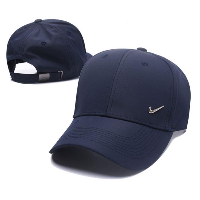 TOPI NIKE METAL LOGO PLAT BESI ORIGINAL NAVY / TOPI NIKE METAL LOGO