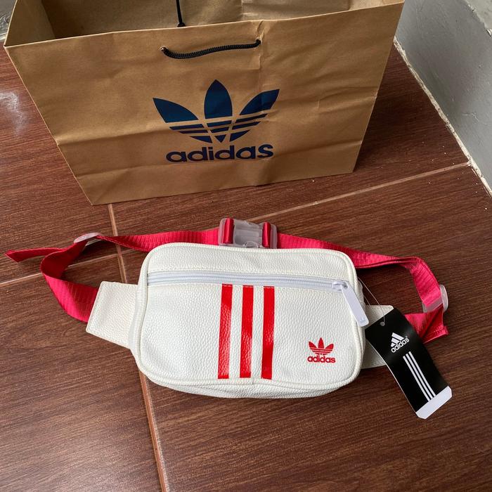 Tas Pinggang Pria / Tas Waistbag Adidas Original / Tas Adidas Red