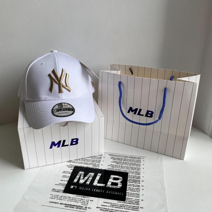 TOPI NEW ERA MLB NY BROWN LOGO ORIGINAL WHITE