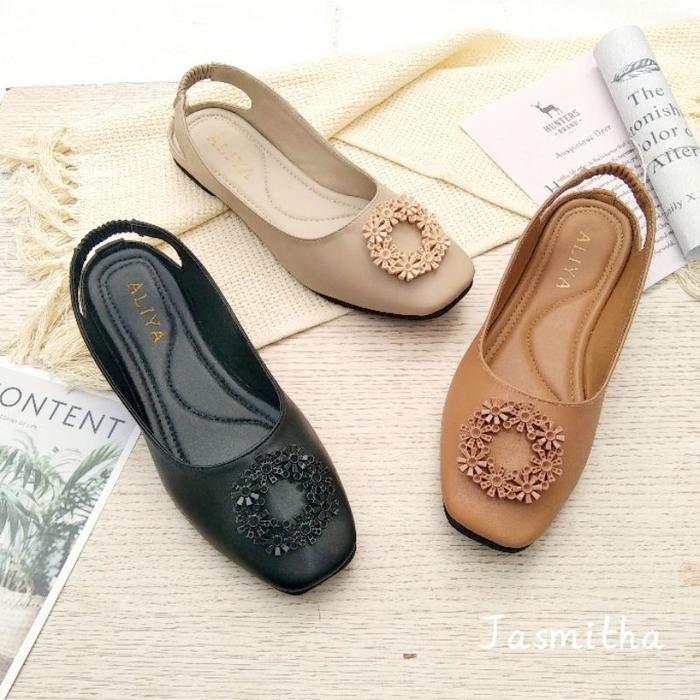 Penawaran Terbatas Aliya-Jasmitha Sepatu Flat Mules