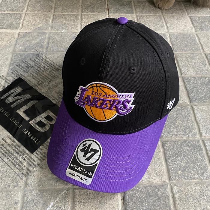 TOPI BASEBALL LAKERS 47 CAPTAIN LAKERS ORIGINAL BLACK PURPLE