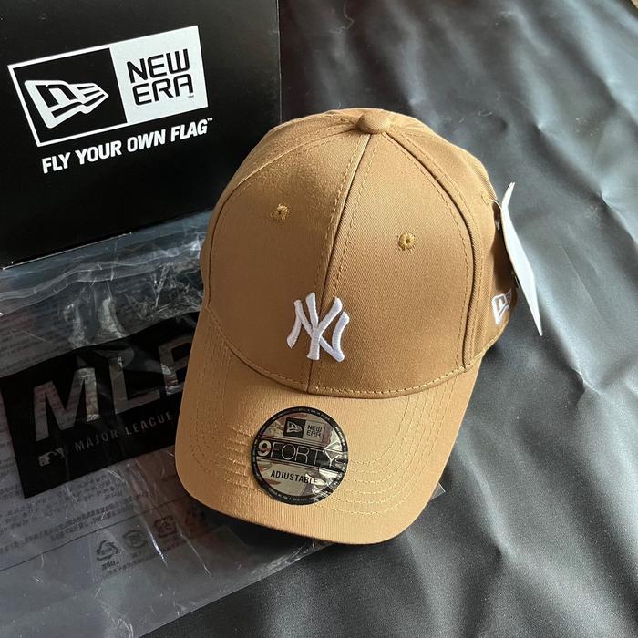 TOPI BASEBALL MLB NY MINI LOGO WHITE ORIGINAL BROWN CAPS