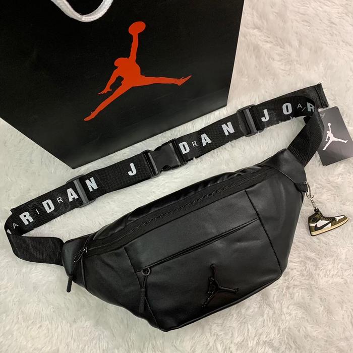 TAS WAISTBAG NIKE AIR JORDAN 23 ORIGINAL FULL BLACK / TAS WAISTBAG