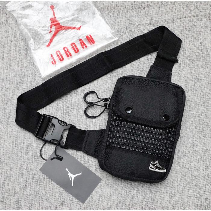 TAS SLING BAG NIKE AIR JORDAN RUPTURE ORIGINAL BLACK / TAS SLING BAG