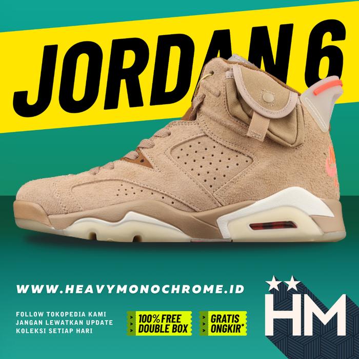 Jordan 6 Travis Scott British Khaki DH0690-200 (Size  36-46)