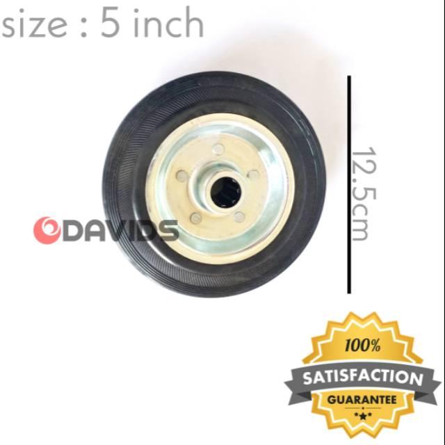 Roda Troli 5 Inch Etalase Ban Gerobak Lemari Meja Only