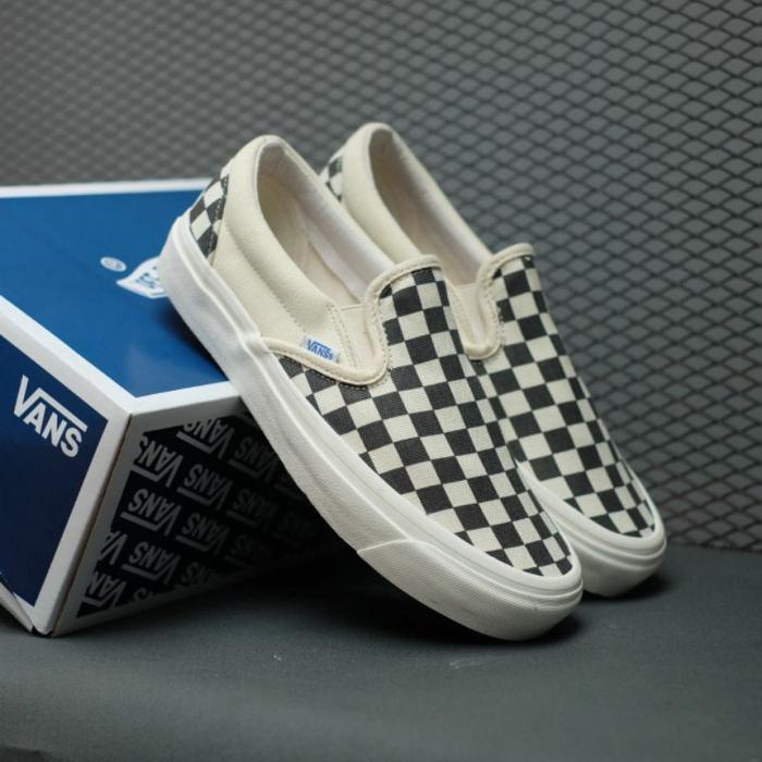 Terlaris! Slip On Vault OG Checkerboard Black White LX 2016