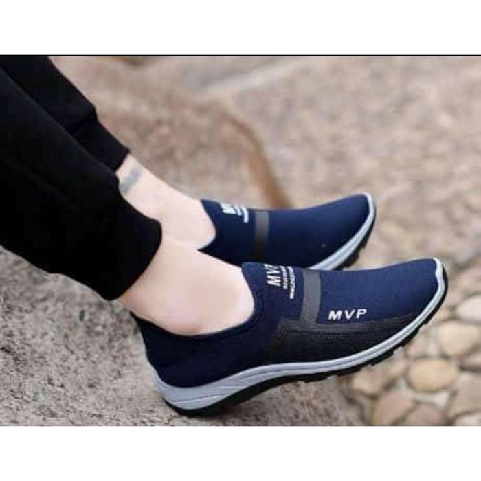 Terlaris! Sepatu slip on pria dan wanita mvp korea import