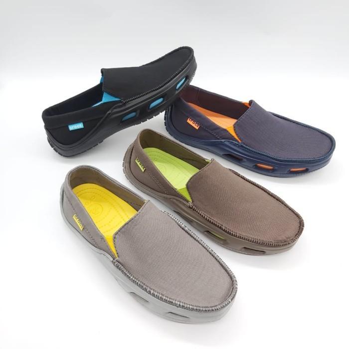 Terlaris! SEPATU CROCS PRIA / CROCS TIDESPORT CANVAS - HITAM