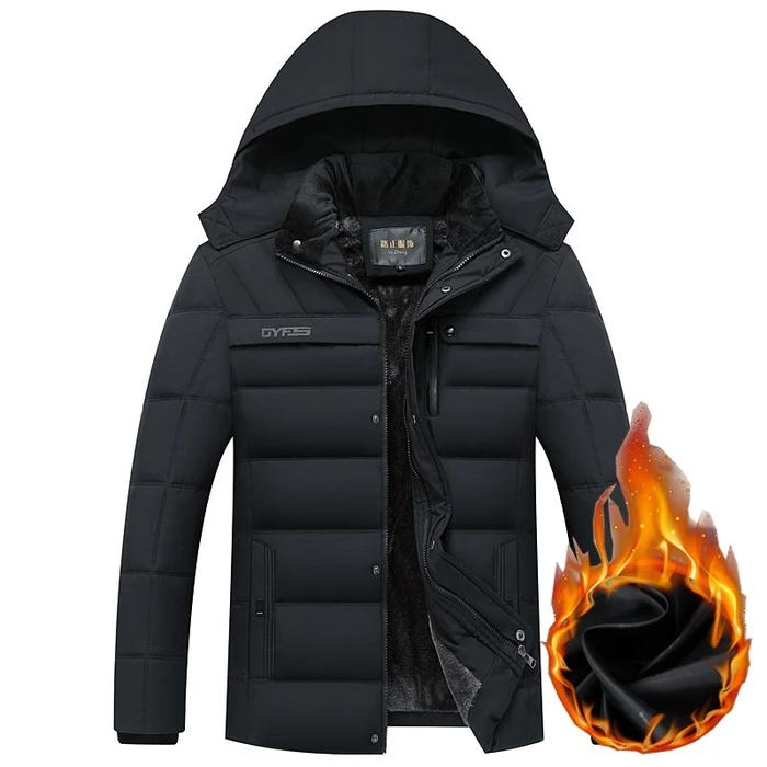 drop shipping Winter Jacket Men -20 Degree Thicken Warm Parkas Hooded