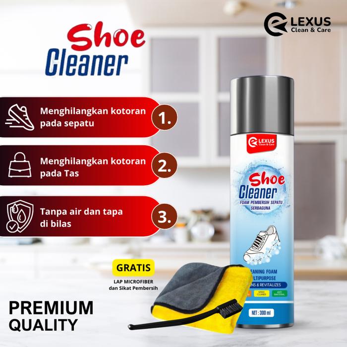 Terlaris! Lexus SHoe Cleaner Foam Pembersih Sepatu & Menghilangkan Bau