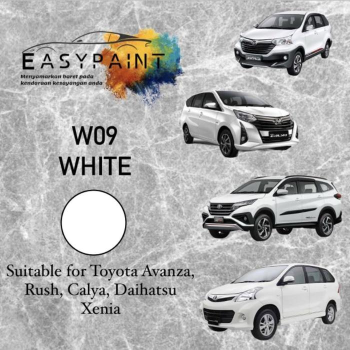 Terlaris! Cat Oles Penghilang Baret Mobil White W09 - Toyota Avanza,