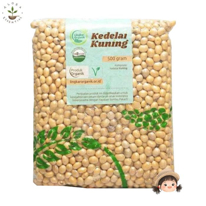 Populer Lingkar Organik Kacang Kedelai Kuning 500gr - Kacang Kedelai