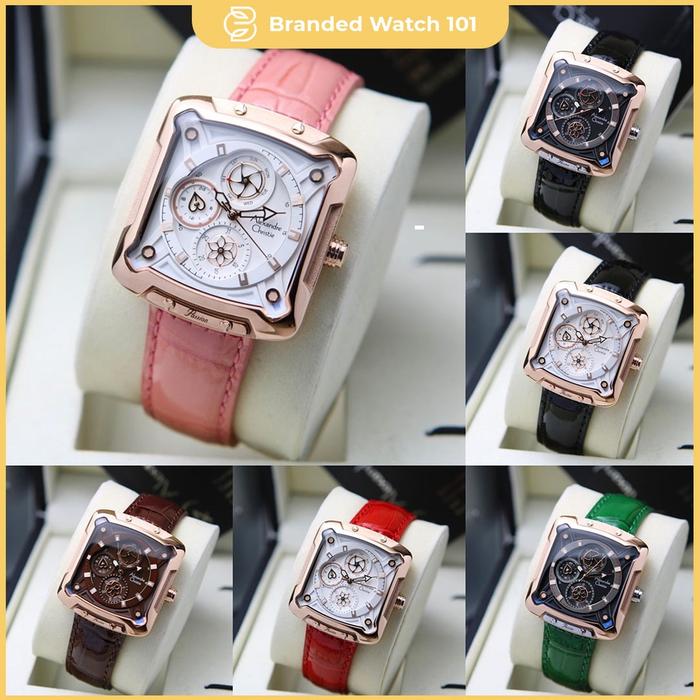 ORIGINAL Jam Tangan Wanita Alexandre Christie Leather AC 3030 / AC3030
