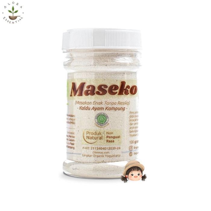 Gercep Lingkar Organik Maseko Kaldu Ayam Non MSG 100gr BOTOL - Kaldu