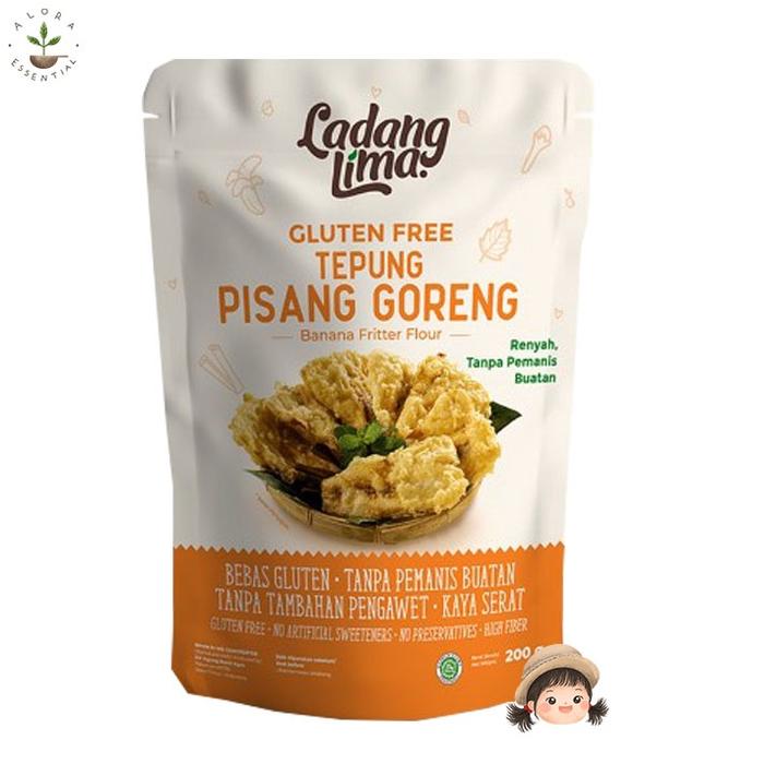 Populer Ladang Lima Tepung Pisang 200gr - Tepung Pisang Goreng
