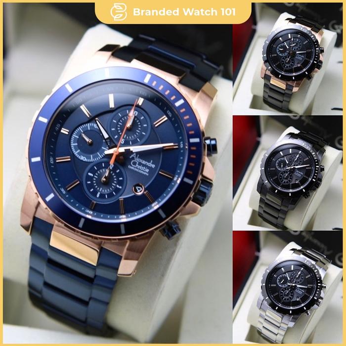 ORIGINAL Jam Tangan Pria Alexandre Christie AC 6141 / AC6141 / 6141