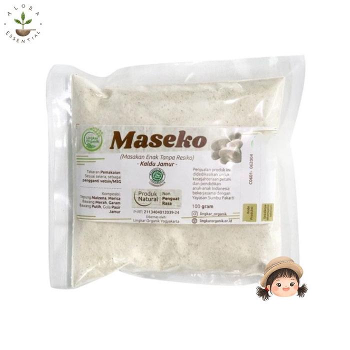 Gercep Lingkar Organik Maseko Kaldu Jamur Non MSG 100gr REFILL - Kaldu