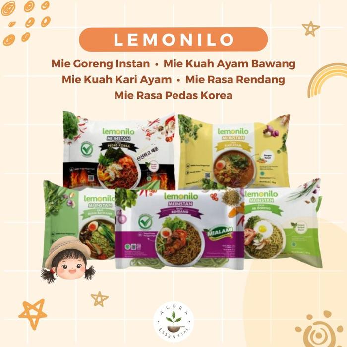 Gercep Lemonilo Mie Instant Sehat 70gr - Mie Organik