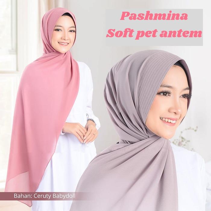 Terlaris pasmina ceruty || pasmina pad antem || pashmina soft pad