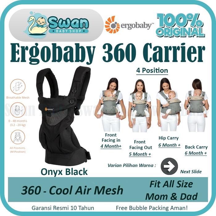 Gercep Ergobaby 360 Cool Air Mesh Carrier