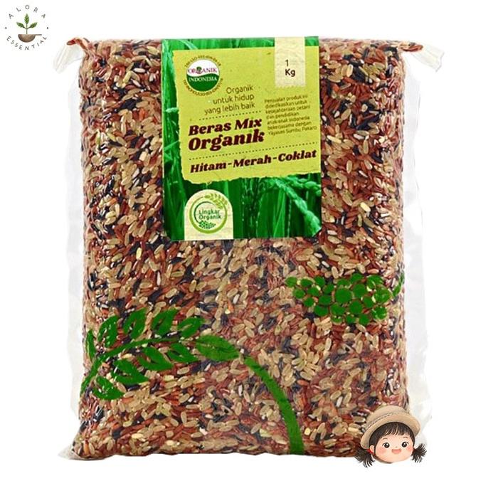 Populer Lingkar Organik Beras Mix Organik (Hitam - Merah - Coklat) 1