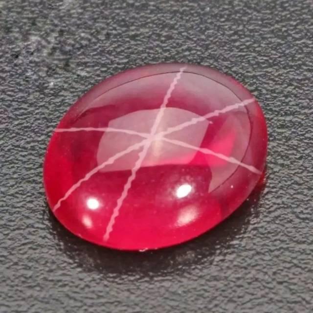 Unik BATU PERMATA AMERICAN STAR LIKE RUBY