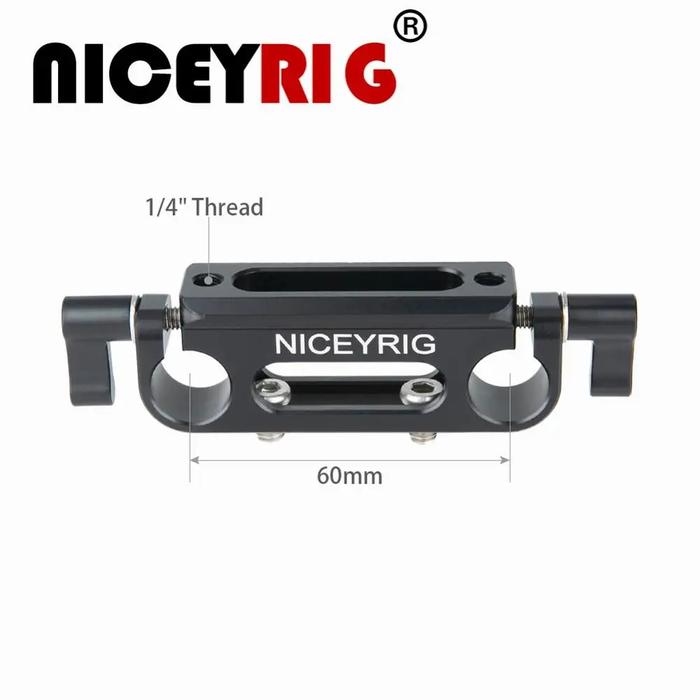 ' Niceyrig Universal 15Mm Nato Dual Rod Clamp Nato Rail With 1/4 -20 -