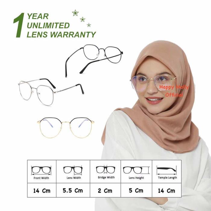 Produk Kacamata Anti Radiasi (Design Korea) Pria dan Wanita - HM510 (