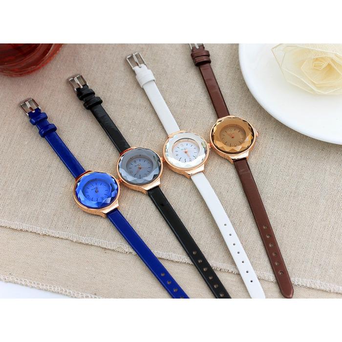 Produk Mcykcy Diamond - Putih - Jam Tangan Leather Fashion Wanita -
