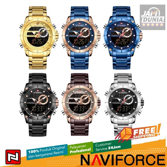 JAM NAVIFORCE 9163 M1 JAM TANGAN NAVIFORCE PRIA ORI JAM NAVYFORCE LA