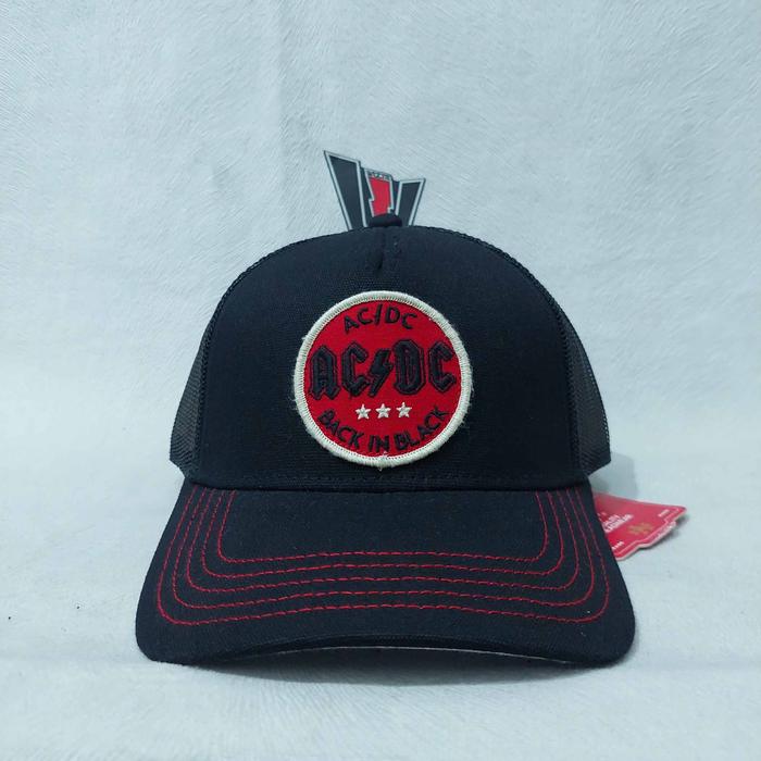 Topi / Trucker Cap Official AC/DC - BACK IN BLACK Original