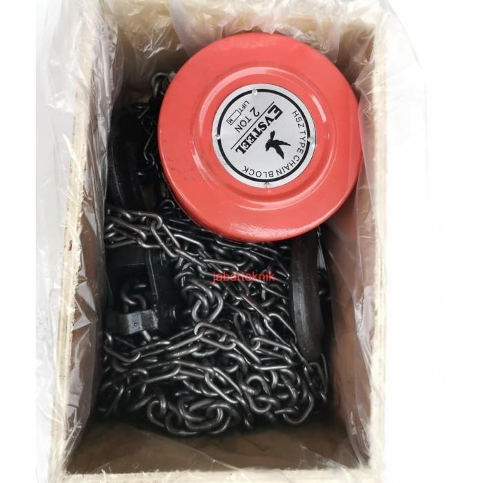 CHAIN BLOCK 2X5 BULAT TAKEL KATROL KEREKAN 2 TON 5 METER MURAH 2T Best