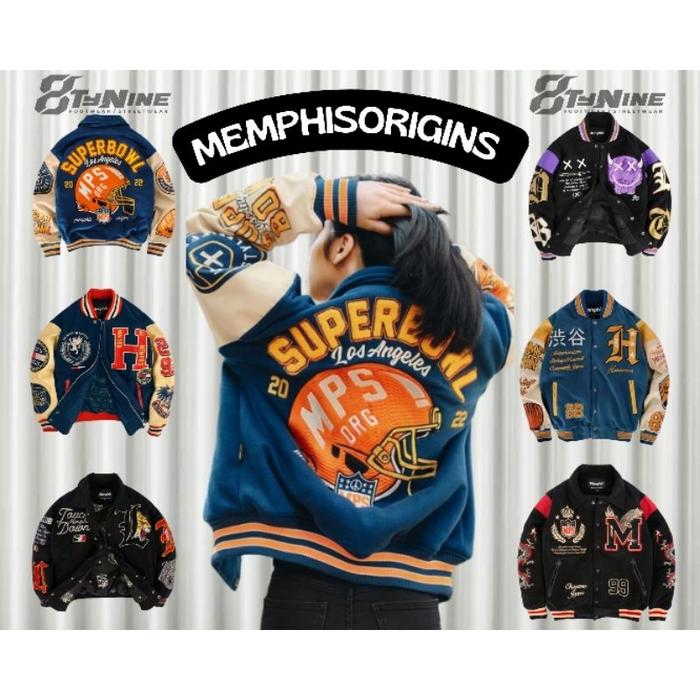 produk baru VARSITY JACKET MEMPHISORIGINS - BIGETRON - NUSANTARA -