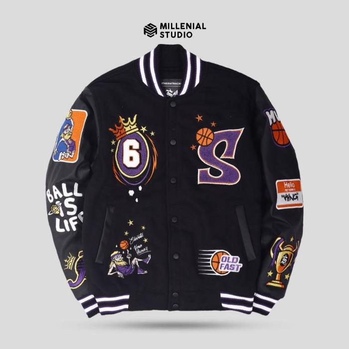 produk baru Varsity Jacket The King Slamdunk Black Southerntrack |