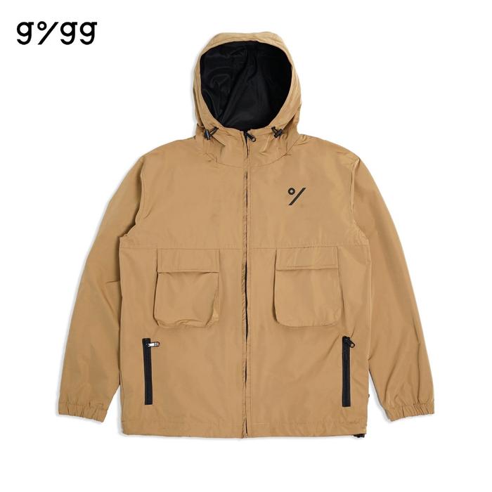 produk baru GIGG - Jacket Hoodie semi Parka Nylon /Jaket Cowok Korea /
