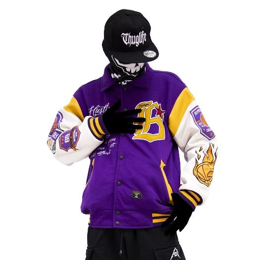 produk baru JAKET Varsity Basket Ball Champions DXPRO Fullbordir
