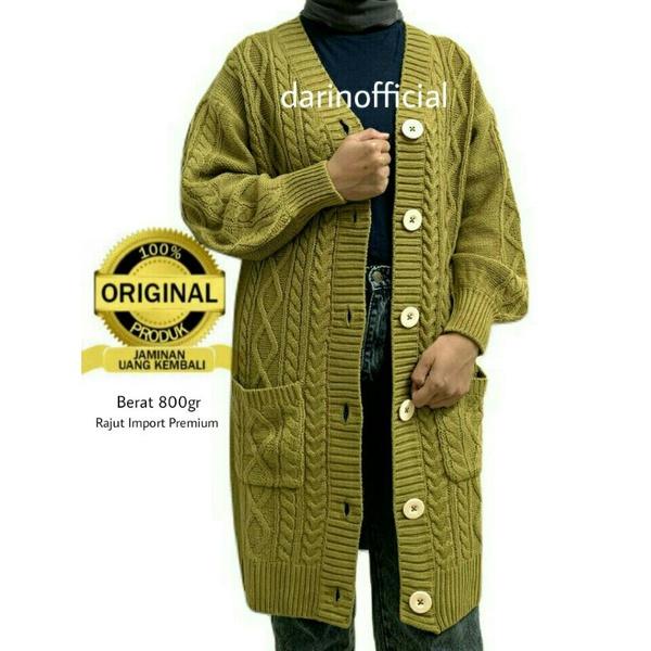 produk baru XENA LONG CARDI OUTER PANJANG JAKET RAJUT WANITA OUTER
