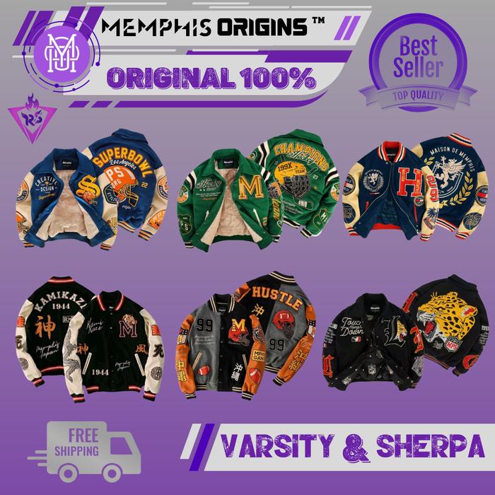 produk baru Jaket Varisty Memphisorigins x BTR | Memphisorigins x
