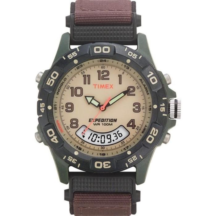 Timex T45181 Men's Expedition Combo Brown Watch Original