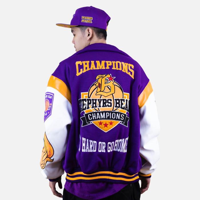 produk baru Varsity Jacket CHAMPIONS Basketball Full Bordir SILAHKAN