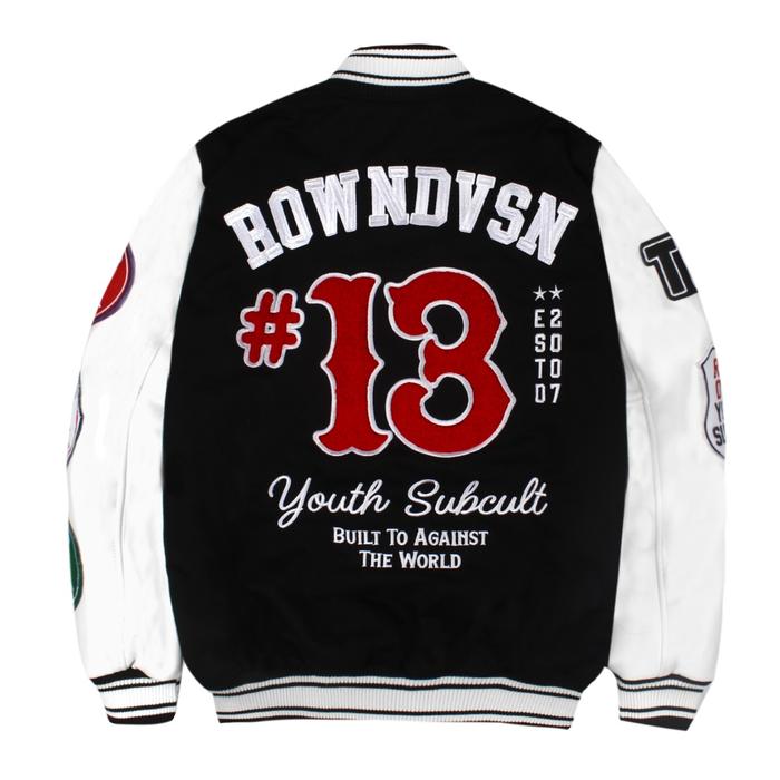 produk baru Rowndvsn Jacket Black - Wolfgang Black Varsity Rown