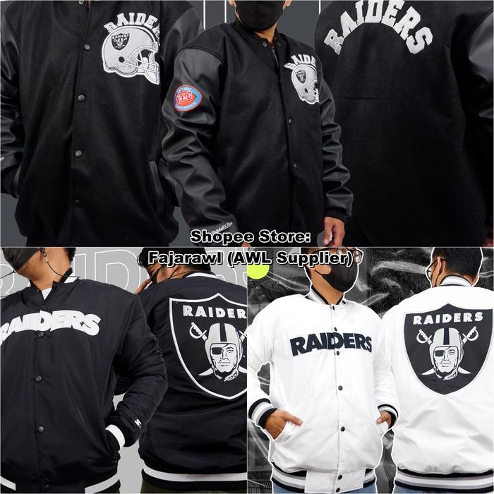 produk baru VARSITY JAKET NFL TEAM RAIDERS OAKLAND CLUB AMERICAN