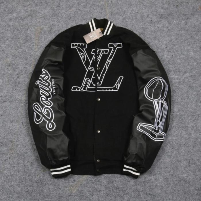 produk baru Jaket Varsity LV Louis Vuitton Hitam SILAHKAN DI ORDER