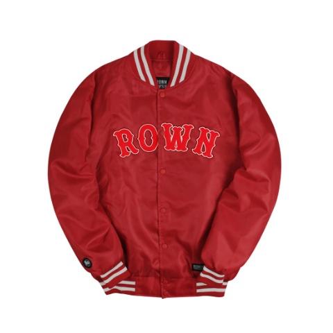 produk baru Rown Division Jaket Varsity Merah - ROWNDVSN Amaretti Red