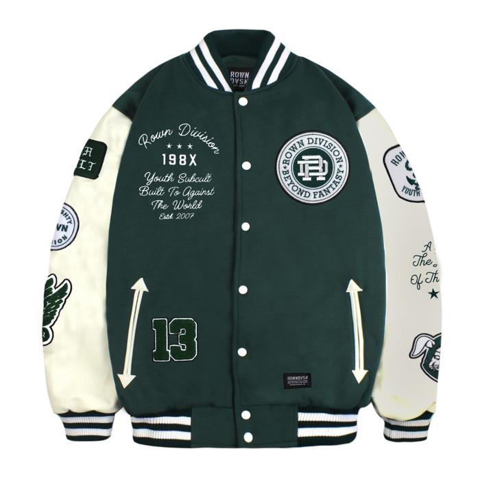 produk baru Rowndvsn Jacket Green - Lil Buster Green Varsity Rown