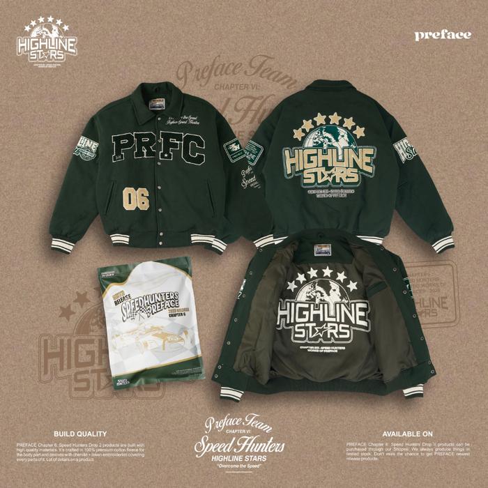produk baru The Highline Stars Varsity Jacket SILAHKAN DI ORDER